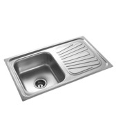 Éviers de cuisine rectangulaires à cuve unique en acier inoxydable 304 épaissi de haute qualité