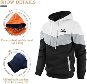 Hoodies Low Price Tight Fit <b>Men's</b> Hoodie Long Sleeve <b>Pullover</b> Casual Wear Winter Custom Sublimation Printing Cotton Hoodies - Product Image 4