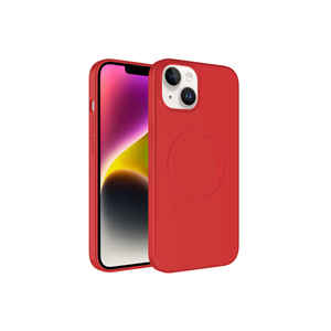 สำหรับ MagSafe เคสซิลิโคนสีพาสเทลที่เข้ากันได้สำหรับ iPhone 14 Plus ฝาครอบโทรศัพท์มือถือชาร์จแบบไร้สายกันกระแทก14pro 13pro - Product Image 1