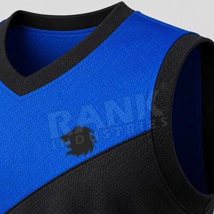 Vêtements de sport 100% polyester, respirants et anti-transpiration, fournisseur d'usine, uniforme de basketball sur mesure à bas prix - Product Image 5