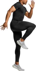 New 2025 Compression Customize Logo Quick Dry Running Fitness Elastic Short Sleeve Gym <b>Rash</b> <b>Guard</b> for <b>Men</b> T-shirt Amano Sports - Product Image 4