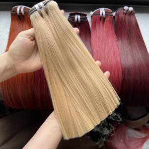 100% extensions de cheveux de trame droite d'os de cheveux humains vietnamiens, faisceaux droits d'os de cheveux doublement étirés - Product Image 6