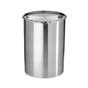 Baril de seau chimique recyclable de tambour en acier à tête serrée 15 litres petit seau vide avec couvercle - Product Image 1