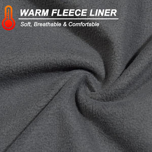 Chaqueta acolchada Softshell de invierno unisex, venta al por mayor, cortavientos impermeable con cuello levantado y cierre de cremallera para senderismo al aire libre - Product Image 6