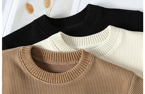 Pull-over personnalisé de haute qualité 500 GSM en molleton de coton Sweat-shirt à col rond uni pour hommes pour tenue décontractée et tenue de sport - Product Image 3