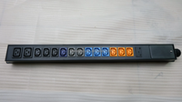 AV1P-STI112I202A3 Rack Mount PDU dengan Outlet IEC Berkode Warna untuk Kabinet Server Pusat Data dan Peralatan Jaringan