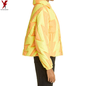 OEM Wholesale Best Quality Men Windproof Men <b>Puffer</b> <b>Jacket</b> 100% Nylon Made Winter Warm <b>Yellow</b> Design <b>Puffer</b> <b>Jacket</b> - Product Image 3