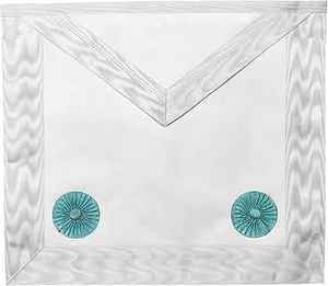 Premium Quality Purple <b>Leather</b> Masonic <b>Apron</b> Kit with Embroidered Logo - Product Image 4