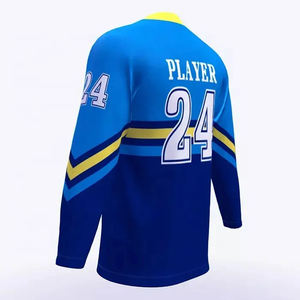High Quality Customized Latest Product Sublimation Ice Hockey Jersey Printing Quick Dry OEM Sports <b>Slim</b> <b>Fit</b> Ice Hockey Jersey - Product Image 5