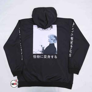 Nueva moda hecha a medida Streetstyle Heavyweight Hoodie Serigrafía Logotipo delantero trasero Estilo de manga larga Bolsillos grandes Sudadera con capucha - Product Image 6