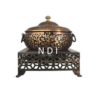 Plat de service chauffant en métal personnalisé pour restaurants, hôtels, mariages et fêtes – Article décoratif en promotion