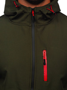 <b>Men's</b> <b>Lightweight</b> Waterproof Canvas Puffer <b>Jacket</b> with Stand Collar Zipper Closure for Winter - Product Image 5
