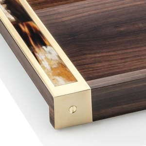 Plateau en corne de couleur bleue élégante Design moderne et élégant Idéal pour la table à manger, la cuisine ou le salon Utilisation artisanale de l'Inde - Product Image 5