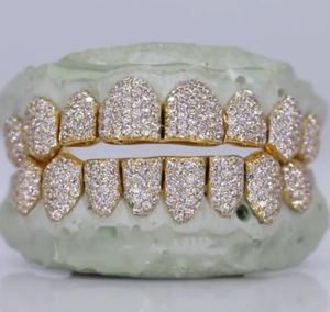 Plaqué or 18 carats diamant Grillz pendentifs fins et breloques bijoux en argent et glace pour hommes et femmes dents Grillz pour les deux sexes - Product Image 1