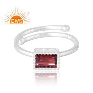 Anillo de piedras preciosas de granate Natural de Plata de Ley 925 más vendido, joyería personalizada para mujer, regalo para ella - Product Image 3