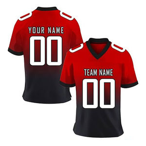 Camisetas de fútbol americano de diseñador personalizado talla grande sublimación imprime pantalones cortos conjuntos últimos juegos camiseta de fútbol universitario - Product Image 1