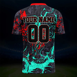 Maillot de football Maillot de football d'équipe pour hommes et femmes Équipes de club T-shirts de football avec noms et numéros individuels imprimés - Product Image 3