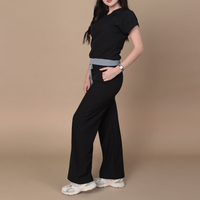 YUHONG – Nouveaux ensembles de tenues médicales confortables et élégants pour femmes, col en V, manches courtes, pantalon large, pour hôpital