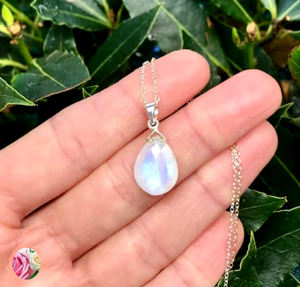 Natural White Rainbow Moonstone 12mm Moon <b>Face</b> 925 Sterling Silver Bezel Set Handmade Ring New Design Wholesale Silver Jewelry - Product Image 2