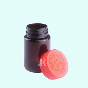 Avec LE MEILLEUR COÛT D'ATTERRISSAGE de Vietnam FACTORY pour bouteille PET vide en plastique transparent/marron de 100ml avec couvercle CR-M0272 - Product Image 1