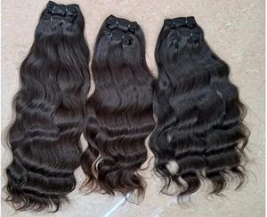 Cabello Virgen sin procesar de alta calidad, cabello indio Remy negro de alta calidad, extremo completo, exigible, suave, versátil, onda profunda, onda suelta - Product Image 3