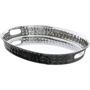 Bandeja DE SERVICIO DE METAL elegante y duradera pulida con espejo para una decoración elegante y para servir bebidas y aperitivos - Product Image 6