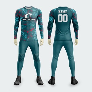 Nouveau design, maillot de gardien de but rembourré à manches longues pour adultes, entraînement de football, avec pantalon rembourré, uniformes de gardien de but pour hommes - Product Image 6