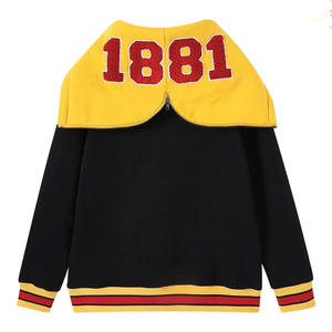 เสื้อฮู้ดกันหนาวขนแกะหนาพิมพ์ลาย Tuskegee Black PREP 1881 streetwear hoodie | ฤดูใบไม้ร่วง/ฤดูหนาว - Product Image 3