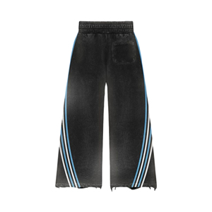 กางเกง2025บานมีฮู้ดสำหรับผู้ชายกางเกงผ้าซักกรดทำจากผ้าเฟรนช์เทอร์รี่ตัดพิมพ์ลายหน้าจอ - Product Image 5