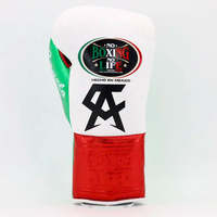 No Boxing No Life Gants de boxe professionnels en cuir de vachette de qualité supérieure à lacets, avec rembourrage épais à 4 couches, respirants