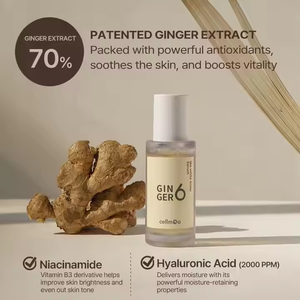 GINGER6 White Snow suero antiarrugas para el cuidado de la piel con agua de jengibre niacinamida ácido hialurónico para hidratación y brillo - Product Image 5