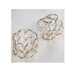 Vente en gros de rond de serviette gravé en métal argenté design Vaisselle Accessoires de décoration rond de serviette royal à vendre - Product Image 4