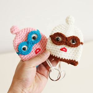 Porte-clés de style dessin animé japonais, tricoté à la main, crochet DIY, housse de clé tendance, accessoire de mode pour femmes - Product Image 3