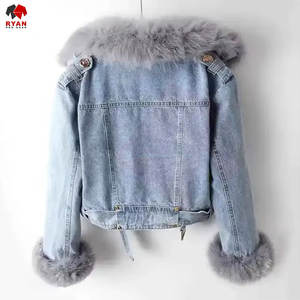 Chaqueta Vaquera Elegante para Mujer, Color Sólido, Ajuste Cómodo, Marca Personalizada, OEM y ODM Disponibles, Chaqueta Vaquera con Peluche - Product Image 2