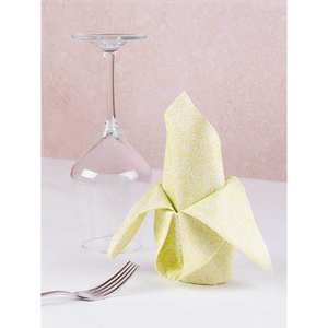 Serviettes imprimées Esparta Pistache 50x50cm Bambutex Naturel 200 pièces B2B - Product Image 1