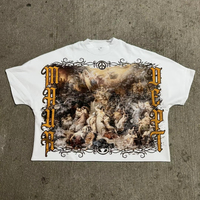 T-shirt Homme Coupe Droite Ample 100% Coton Toile Légère Séchage Rapide Écologique Style Streetwear Uni Épaules Tombantes