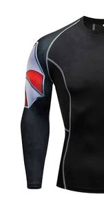 Venta al por mayor tarifa hombres Rash Guard último estilo Venta caliente antiarrugas Material duradero hombres Rash Guard con totalmente personalizado - Product Image 6