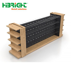 Rak Pajangan Gondola Kayu Dinding untuk Toko, Rak Pajangan Toko Ritel Rak Kayu - Product Image 2