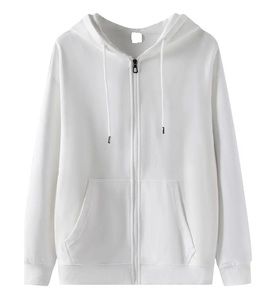 เสื้อฮู้ดซิปผู้ชายทรงปกติ ขายส่ง ผ้าฝ้ายฟลีซ 100% น้ำหนัก 300 กรัม ระบายอากาศได้ดี สีพื้น สำหรับฤดูหนาว - Product Image 3