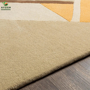 Tapis écologique fait à la main en laine, tapis moelleux pour la chambre à coucher et le salon - Product Image 5