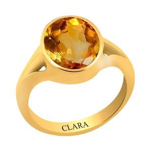 Anillos de Citrino Natural Certificado Sunela, Joyería Fina para Uso Diario, Corte Impresionante y Llamativo - Product Image 1