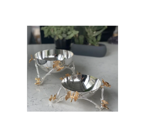 Bols décoratifs avec support en cuivre Centres de table pour utilisation pour les fleurs Fruits Bonbons Salade collations laiton brillant poli - Product Image 6