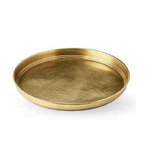 Bandeja Redonda Premium con Tapa, Bandeja de Hierro Hecha a Mano de la Mejor Calidad para Bar, Bodas, Bandejas Metálicas Personalizadas OEM - Product Image 1