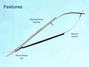 Tijeras 5,5 pulgadas puntada recta corte bordado primavera acción extra afilado - Product Image 2