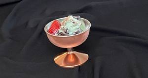 Bol à crème glacée en cuivre luxueux vaisselle bol de service alimentaire pour la maison cuisine restaurant décoratif table dessert fruits bol - Product Image 3