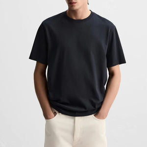 OEM ODM T-shirt à manches courtes pour hommes, coupe confortable, séchage rapide, en coton doux, respirant, anti-UV, position personnalisée, impression du logo - Product Image 1