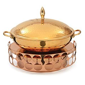 High Quality Stainless Steel Chafing Dish <b>Food</b> <b>Warmer</b> Round Pattern New Condition <b>Buffet</b> Serving Set for Parties and <b>Buffets</b> - Product Image 2