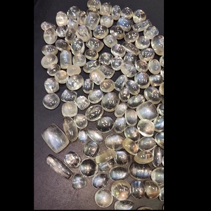 136 pièces de pierre de lune arc-en-ciel naturelle 13mm à 24mm Cabochon 1980 cts lot Iroc ventes cabine de pierre de lune de haute qualité US $227 pour tous - Product Image 1