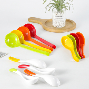 Cucharas de Melamina Personalizadas con Logotipo, Irrompibles, para Servir Arroz, Sopa y Otros Alimentos - Product Image 1