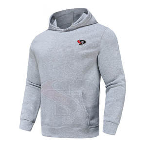 Sudadera térmica ligera para hombre con logotipo personalizado estampado liso teñido colección de invierno con método de impresión digital - Product Image 1
